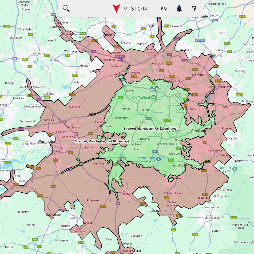 Vision Platform Drive Time Image