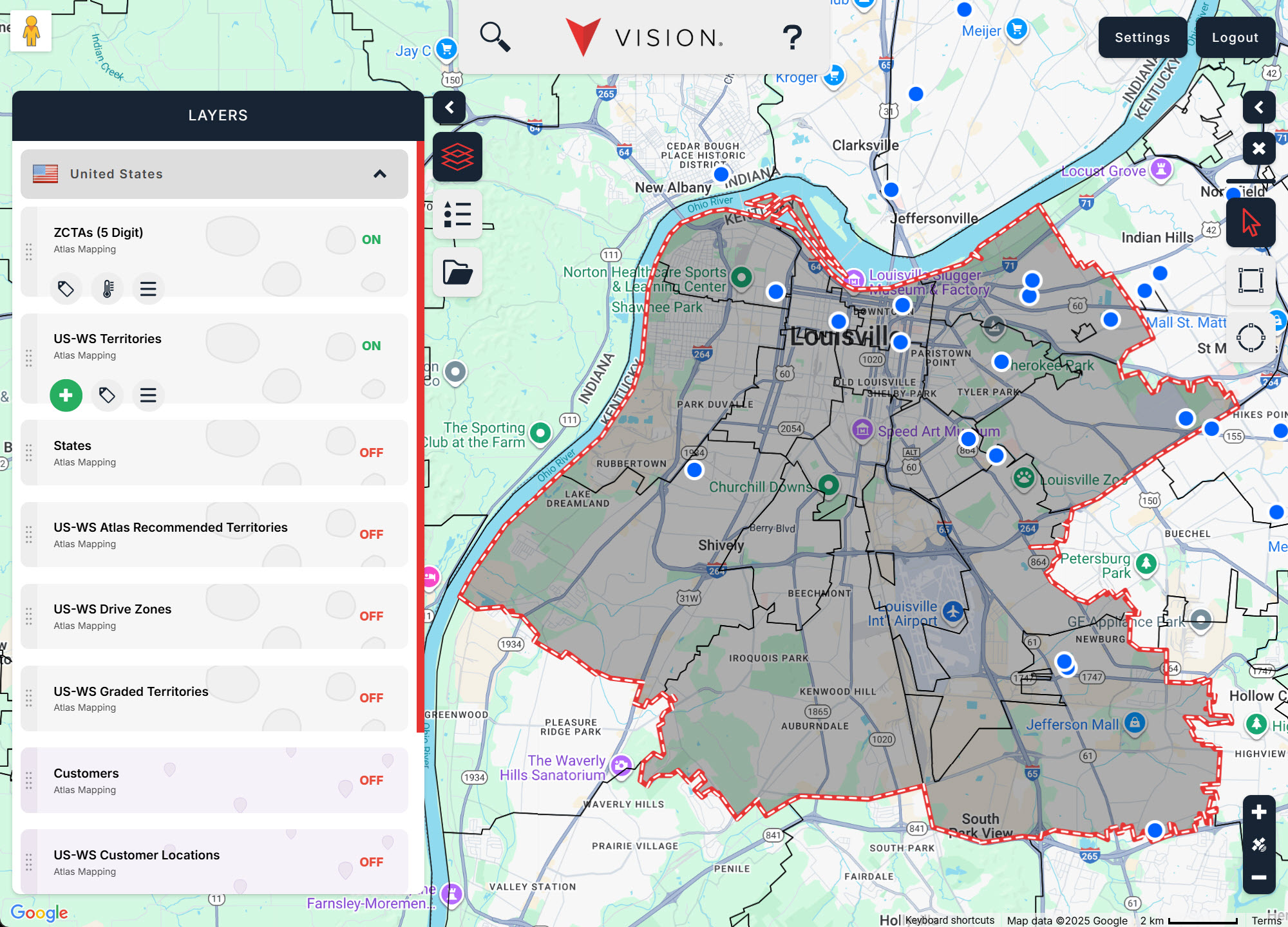 Vision Platform Easy Territory Creation v2