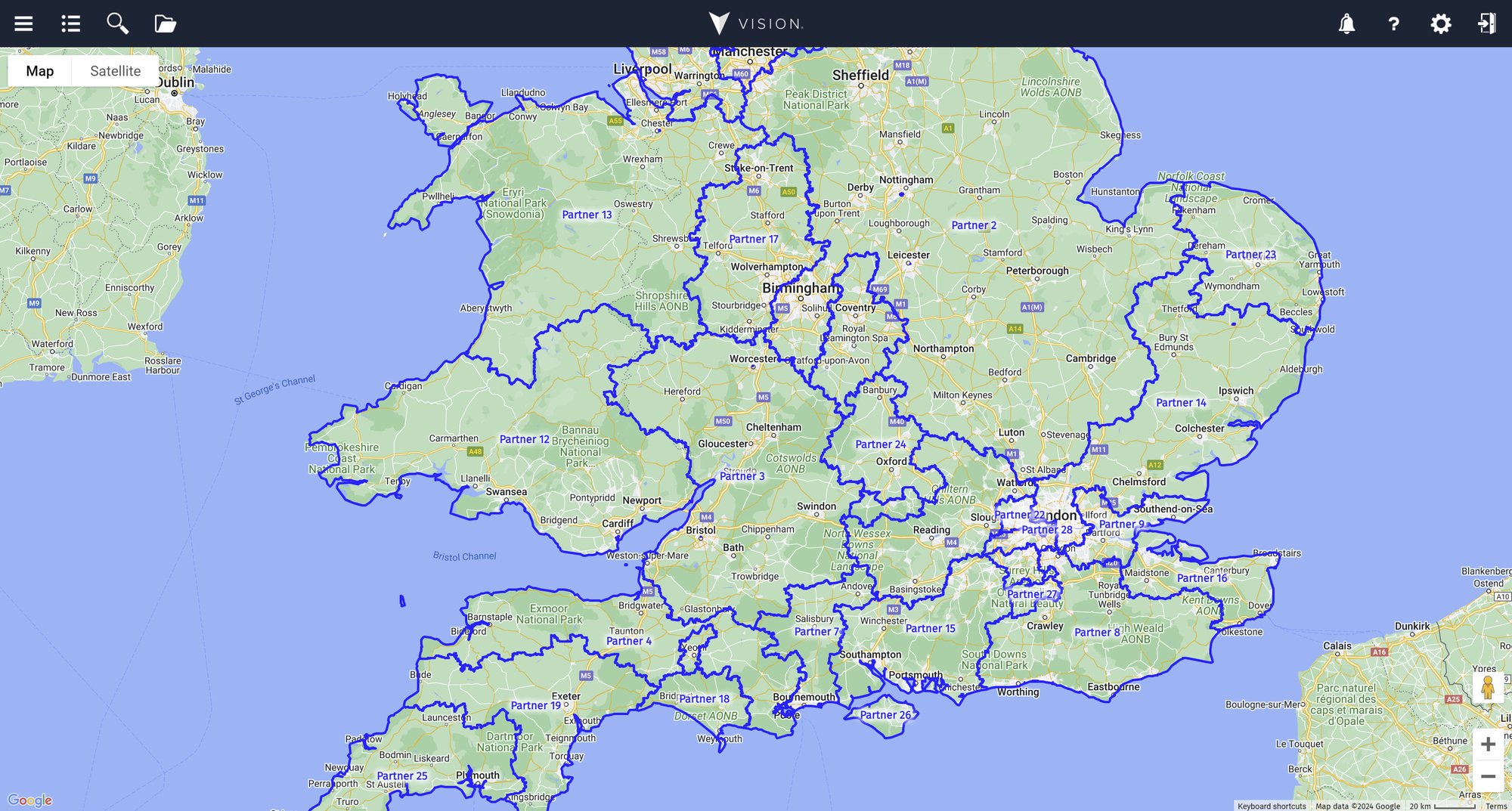 Territory mapping slider - Before